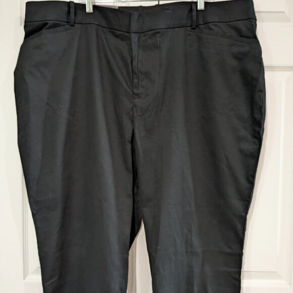 Ava & Viv Women's Stretch Ankle Pants, Plus Size 26, Black, High Rise, NWT - Picture 4 of 13